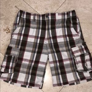 Plaid Men's Cargo Shorts